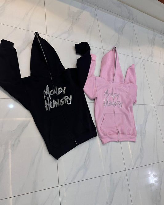 MH rhinestone hoodies