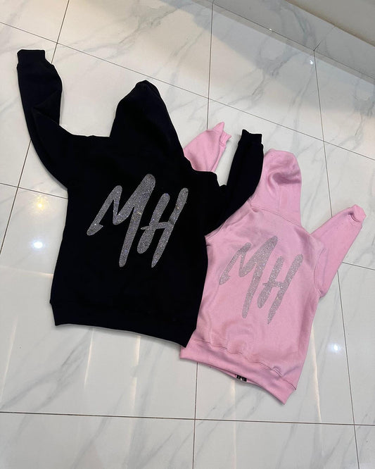MH rhinestone hoodies